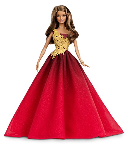 超好价！Barbie芭比娃娃2016年节日收藏版，红裙款，原价$39.99，现仅售$14.87