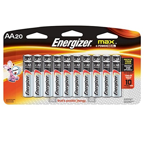 史低价！Energizer 劲量 MAX AA 电池20个，原价$17.99，现仅售$7.85，免运费