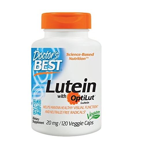 Doctor's Best Lutein with OptiLut, Non-GMO, Vegan, Gluten Free, Soy Free, Eye Health, 10 mg, 120 Veggie Caps, Only $11.50, free shipping after using SS