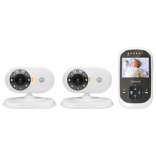 Motorola MBP25-2 Wireless Video Baby Monitor LCD Color Screen and Two Cameras, 2.4 Inch, Only $85.76, free shipping