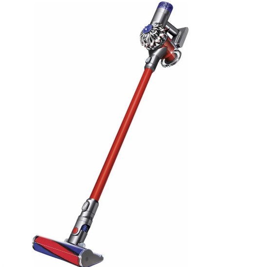 Dyson - V6 Absolute Bagless Cordless Stick Vacuum - Nickel/Red,only $279.99, free shipping