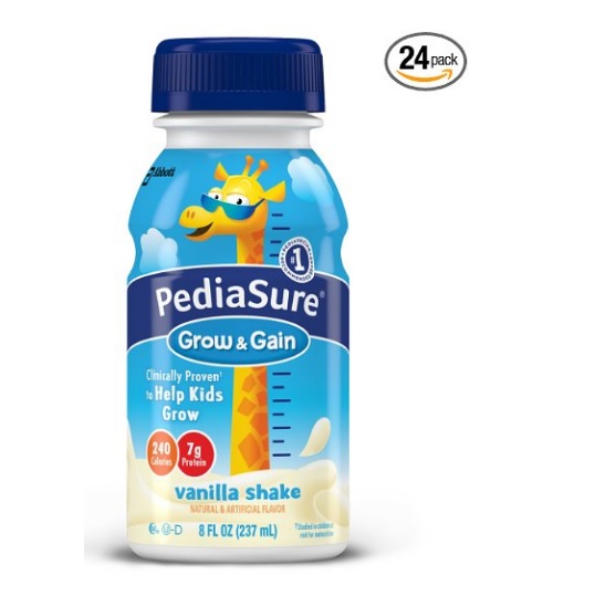 PediaSure Nutrition Drink, Vanilla, 8-Ounce Bottles (Pack of 24) (Packaging May Vary), Only $29.25, You Save $26.71(48%)