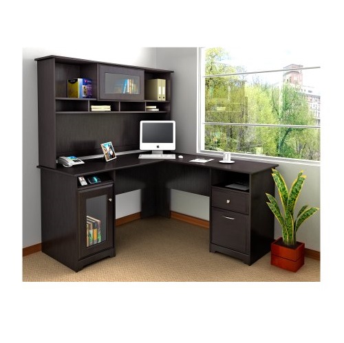 Cabot Collection L-Desk and Hutch, Only $263.00, You Save $136.99(34%)
