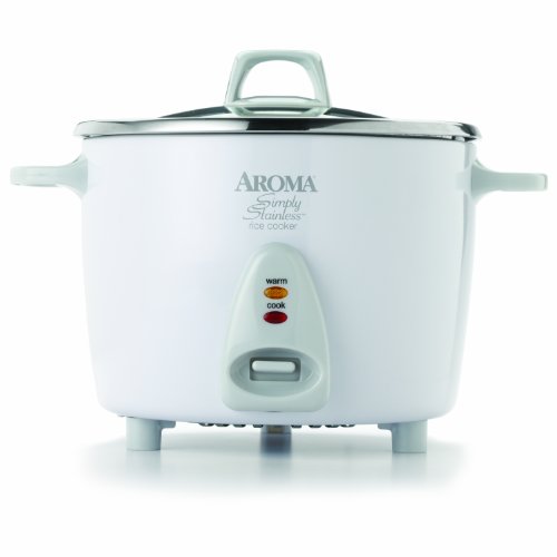 Aroma Housewares Simply Stainless 14-Cup (Cooked)  (7-Cup UNCOOKED) Rice Cooker, Stainless Steel Inner Pot (ARC-757SG), Only $23.33