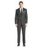 仅限42码！Yves Saint Laurent 圣罗兰 Plaid Suit 男士格纹羊毛西服套装 特价仅售$284.04