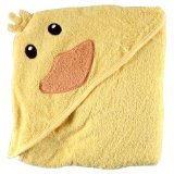 Luvable Friends Animal Face Hooded Woven Terry Baby Towel, Duck, only $9.89
