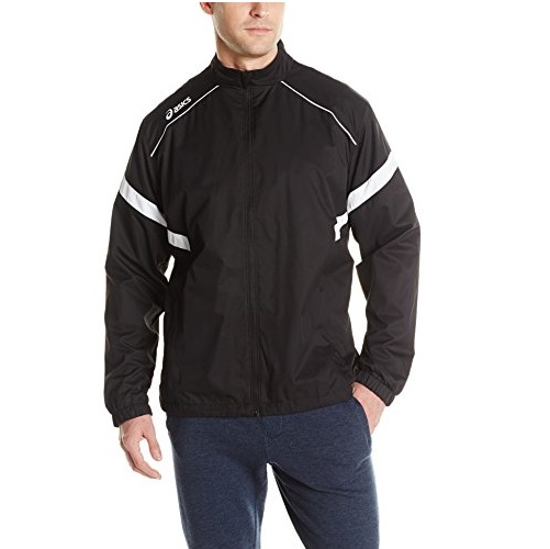 ASICS Men's Surge Warm-Up Jacket (Black/White), XX-Large, Only $22.43, You Save $37.57(63%)