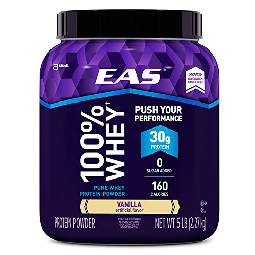EAS 100% Pure Whey Protein Powder, Vanilla, 5 LB, 30 Grams of Whey Protein Per Serving (Packaging May Vary), Only $26.30, free shipping after clipping coupon and using SS