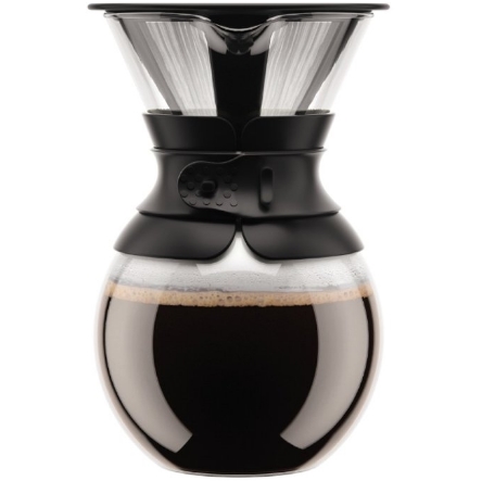 Bodum 11571-01 Pour Over Coffee Maker with Permanent Filter, 34 oz, Black $16.99 FREE Shipping on orders over $49