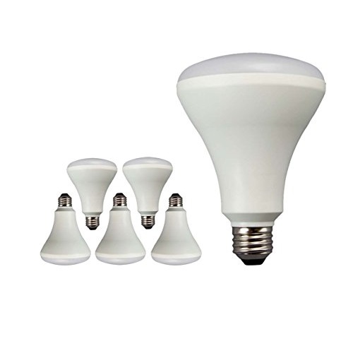 New TCP 65 Watt Equivalent 6-pack LED BR30 Flood Light Bulbs, Non-Dimmable Daylight White LBR306550KND6, Only $16.99