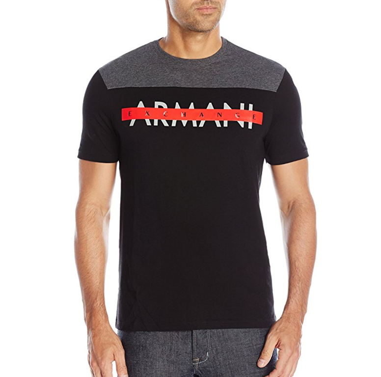 A|X Armani Exchange Men's Cross Out Logo T-Shirt only $21.21