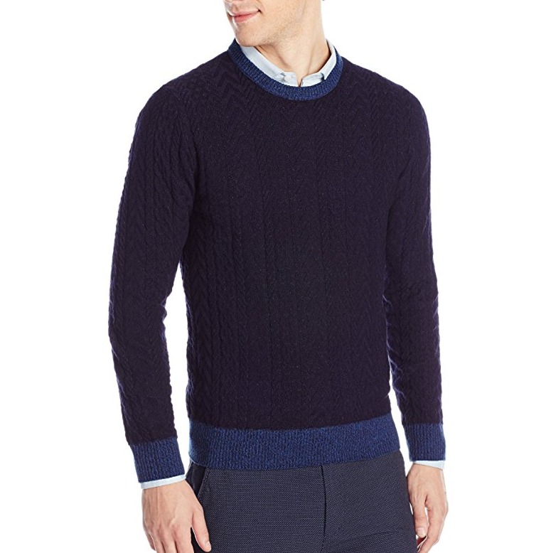Lucky Brand Men's Holiday Indigo Crew-Neck Sweater only $21.95