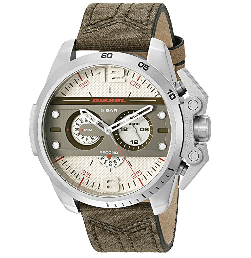 Diesel Watches Ironside Chronograph Leather Watch only $93.99, Free Shipping