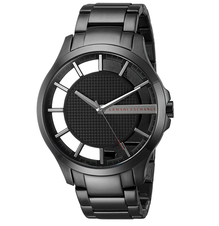 Armani Exchange Men's 'Smart' Quartz Stainless Steel Casual Watch, Color:Black (Model: AX2189) only $60.74, Free Shipping