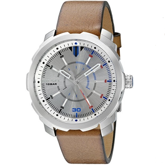 Diesel Watches Machinus NSBB Three Hand Leather Watch $55.99 FREE Shipping
