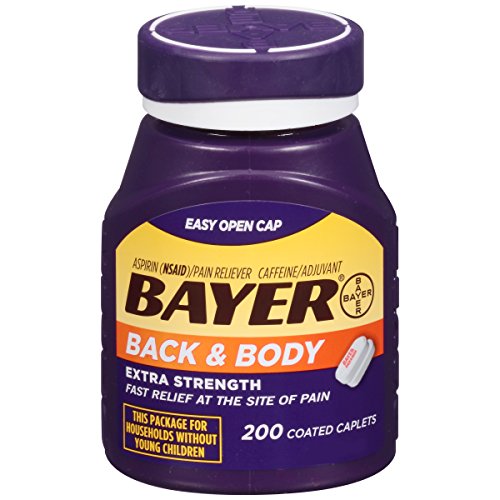 Bayer 拜耳 Extra Strength 身体+背部疼痛药 500mg， 200粒，原价$15.71，现仅售$12.31，免运费
