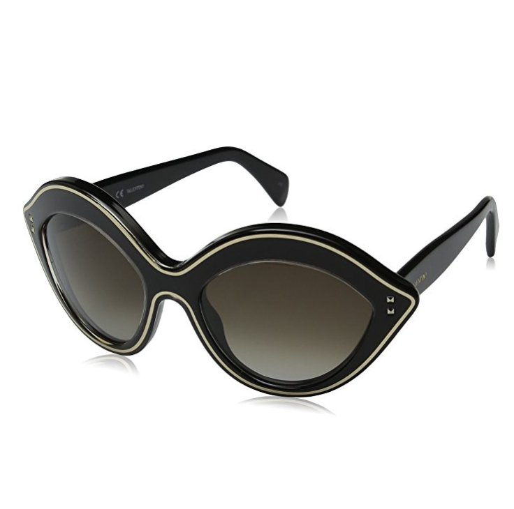 Valentino Women's GLV689S-29132 Sunglasses Altro Occhiali, Black/Silver only $85.63, Free Shipping