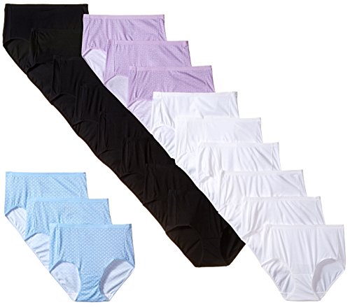 Hanes Women's Comfort Blend Modern Brief, Assorted, 9 (Pack of 20),Colors May Vary, Only $22.99, You Save $62.01(73%)