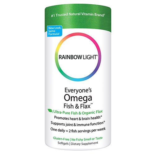 Rainbow Light Everyone's Omega Fish & Flax Oil, 60-Count Softgels, Only $8.88 , free shipping after using SS