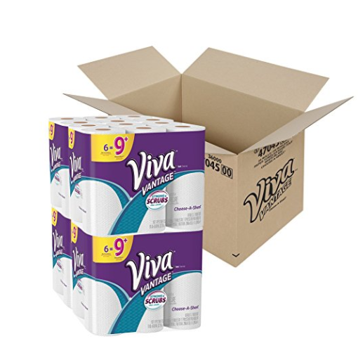 Viva Vantage Choose-A-sheet Big Plus Paper Towels Roll, White, 24 Count only $22.76