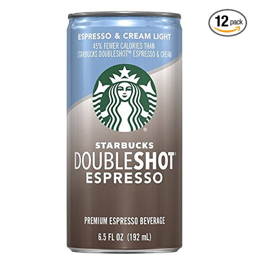 Starbucks Doubleshot, Espresso + Cream Light, 6.5 Ounce, (Pack of 12) only $12.7