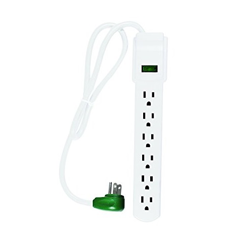 GoGreen Power GG-16103MS 6 Outlet Surge Protector w/ 2.5' Cord, Only$4.63