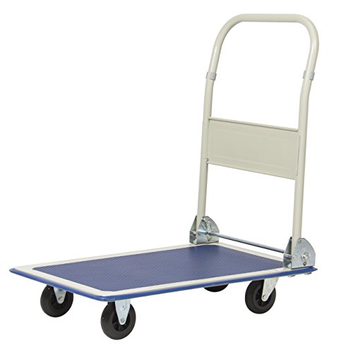 Best Choice Products 330lbs Platform Cart Folding Dolly Foldable Warehouse Moving Push Hand Truck, Only $31.68