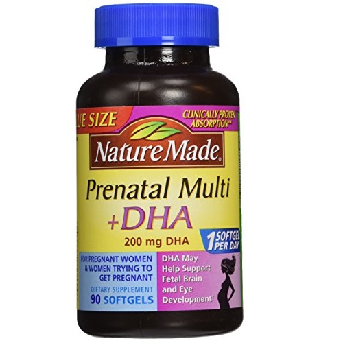 Nature Made Prenatal + DHA 200 mg Softgels Value Size 90 Ct, Only $9.45, free shipping after clipping coupon and using SS