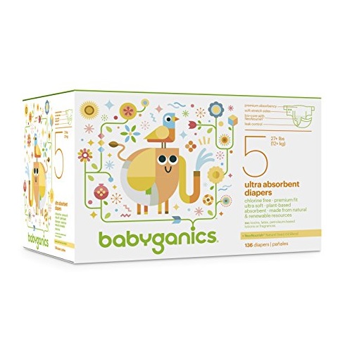 Extra 50% + 20% discount on Babyganics Diapers