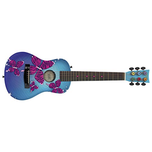 史低价！First Act FG3714 蓝蝴蝶儿童玩具吉他，原价$39.99，现仅售$29.99