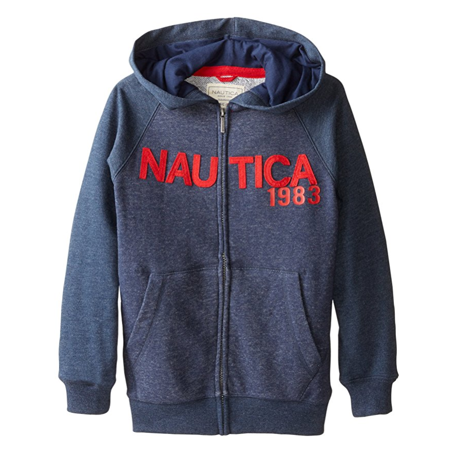 Nautica Boys' French Terry Marled Full Zip Hoodie only $16.78