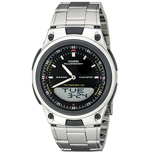 超值！Casio卡西歐 男士 AW80D-1AVCB 10年電池 男士石英腕錶，原價$34.95，現僅售$18.99