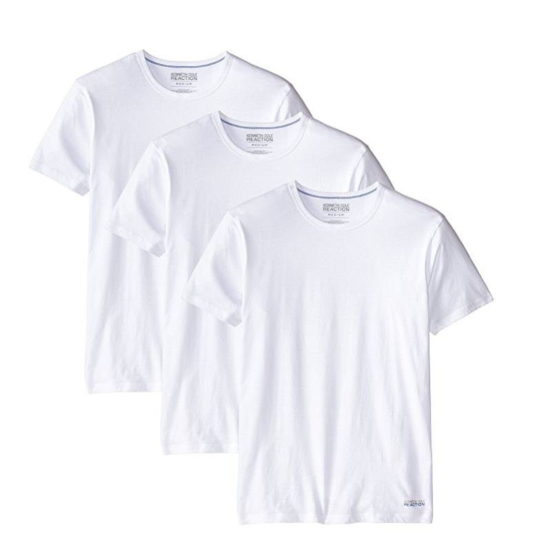 Kenneth Cole REACTION男款圆领T恤三件装，现仅售$11.99