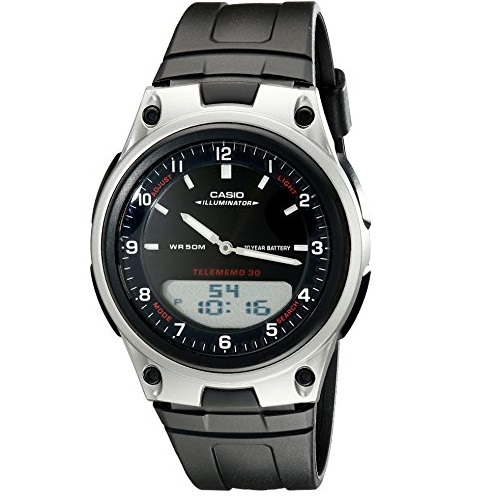 Casio Men's AW80-1AV Forester Ana-Digi Databank Watch, Only $11.07