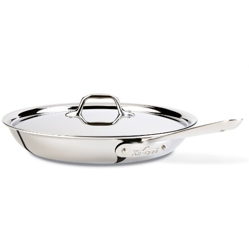 All-Clad 41126 Stainless Steel Tri-Ply Bonded Dishwasher Safe 12-Inch Fry Pan with Lid / Cookware, $89.99 & FREE Shipping