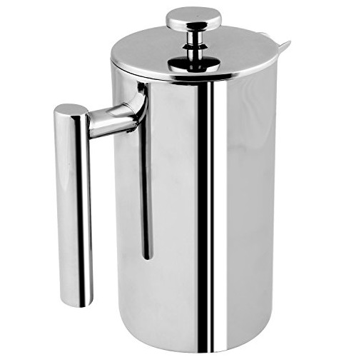French Coffee Press - Double Wall 100% Stainless Steel - 32 Oz - by Utopia Kitchen, Only $16.99