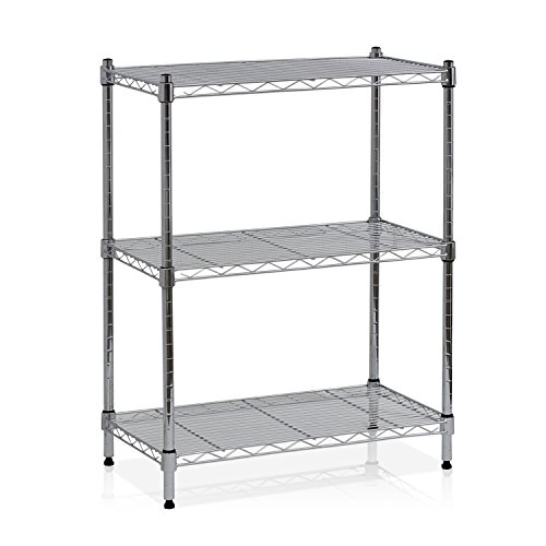 Furinno WS15001 Wayar Heavy Duty Wire Shelving System, 3-Tier, Chrome, Only $18.71