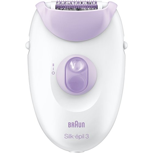 Braun Silk-épil 3 Women's Epilator, Electric Hair Removal, White/Purple , Only $24.94,  free shipping after using SS