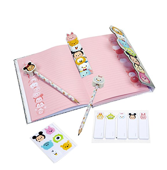 Tsum Tsum Disney Holographic Deluxe Agenda Book with Accessories Playset only $9.49