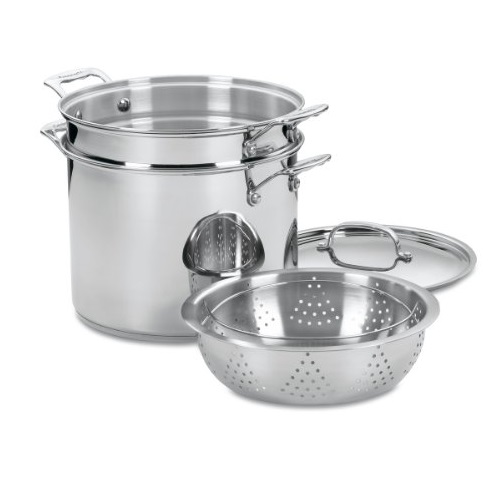 Cuisinart 77-412 Chef's Classic Stainless 4-Piece 12-Quart Pasta/Steamer Set, Only $37.97 free shipping