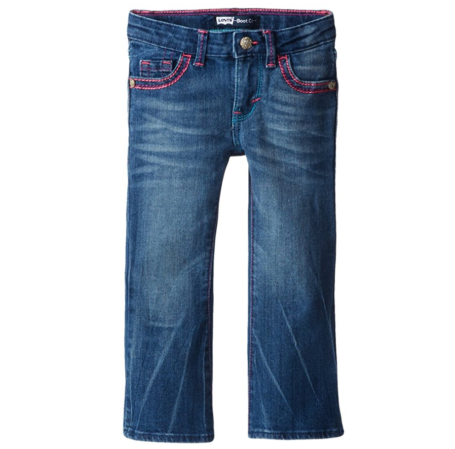 evi's Girls' 715 Thick Stitch Bootcut Jean only $5.99