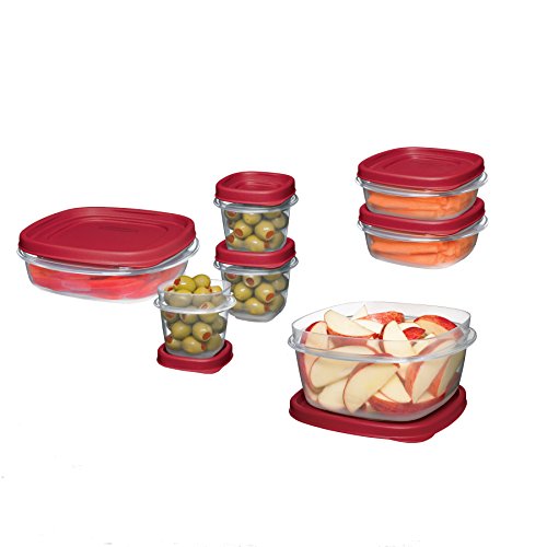 Rubbermaid Easy Find Lids Food Storage Container, 18-Piece Set, Red (1777170), Only $7.99, You Save $8.50(52%)