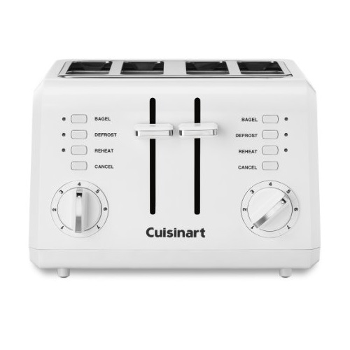 Cuisinart CPT-142P1 Compact toaster, 4-Slice, White, Only $31.99, free shipping