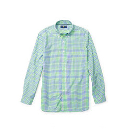 Ralph Lauren官网男士格纹衬衫低至4折+额外7.5折热卖