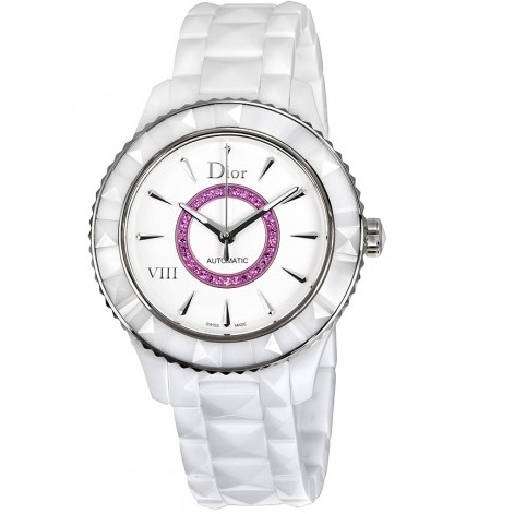 DIOR VIII White Dial Ceramic Ladies Watch Item No. CD1245EFC001,only $1450.00, free shipping after using coupon code