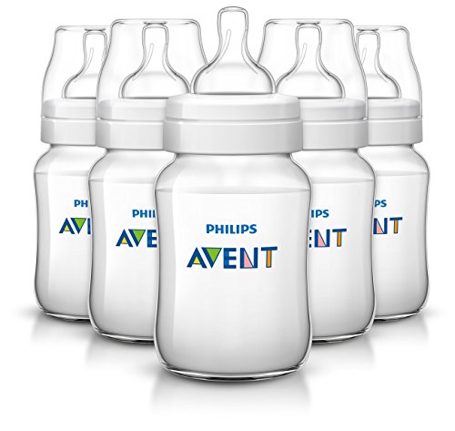 史低價！ Philips Avent 新安怡寬口奶瓶，9oz，5個，原價$27.99，現僅售$16.33