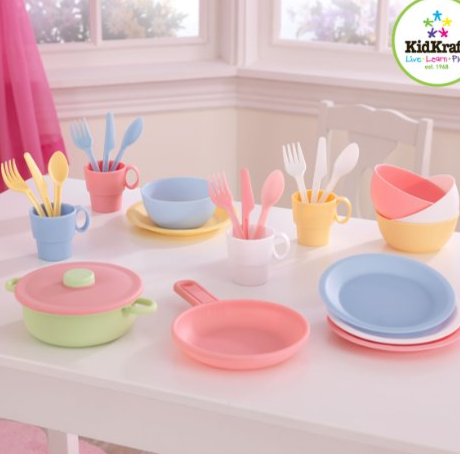 27 pc Cookware Playset - Pastel only $7.97