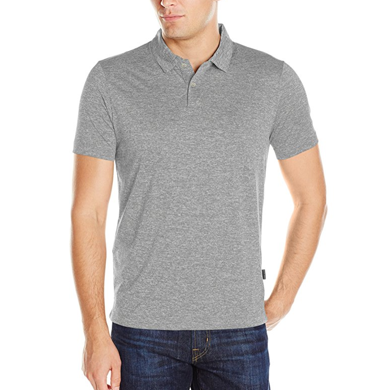 Perry Ellis Men's Solid Heather 2 Button Polo only $14.99
