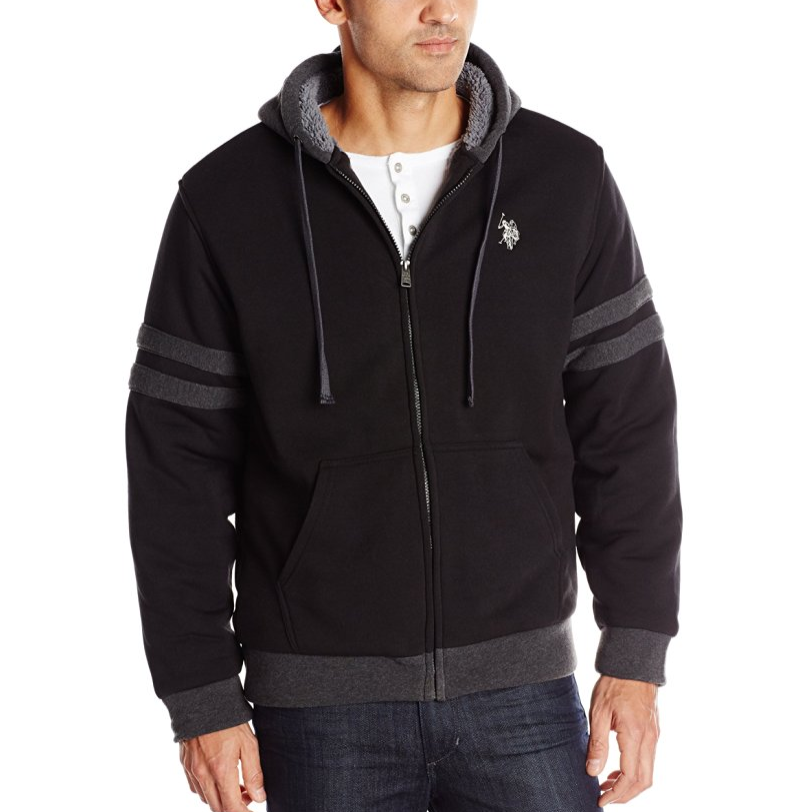 U.S. Polo Assn. Men's Fleece Hooded Jacket only $24.99