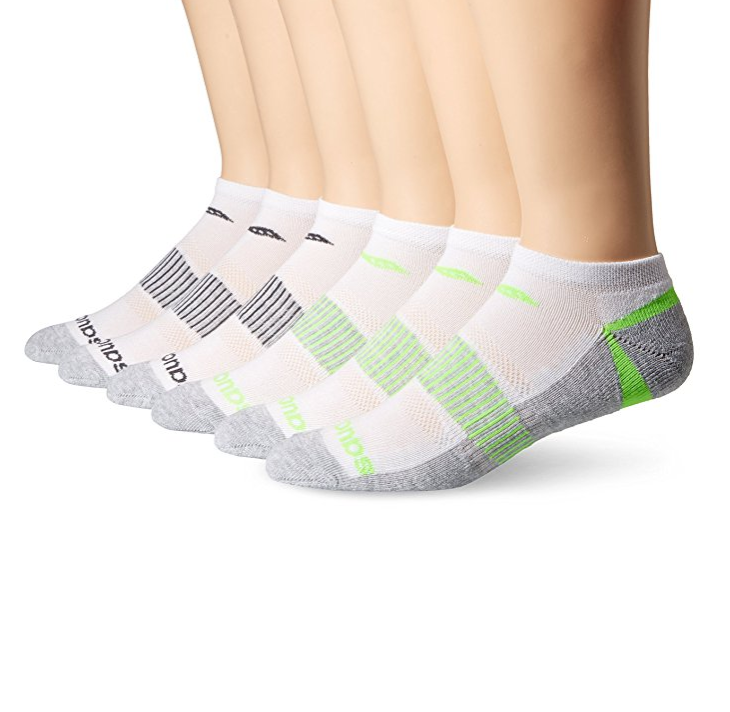 Saucony Men's 6 Pack Competition Arch Support and Smooth Toe Seam Low Cut Socks only $9.8